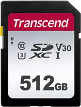 Карта памяти Transcend SDXC 256GB Class 10 UHS-I U3 (V30)