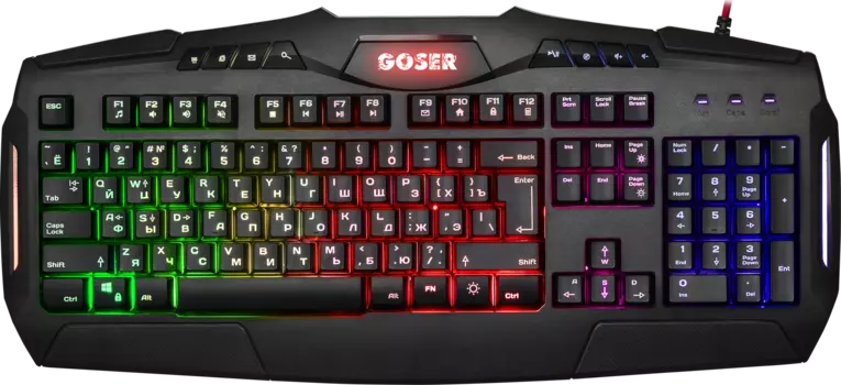 Клавиатура Defender Goser GK-772L проводная игровая мембранная с подсветкой для PC