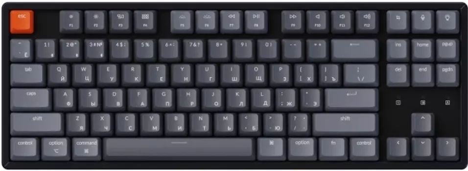 Клавиатура Keychron K8, беспроводная механическая с White LED подсветкой Gateron Blue Switch
