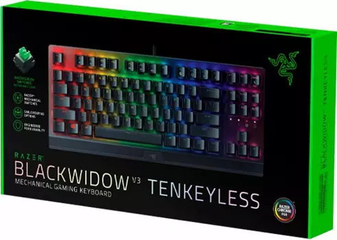 Клавиатура Razer BlackWidow V3 Tenkeyless Russian Layout игровая для PC (RZ03-03490700-R3R1)