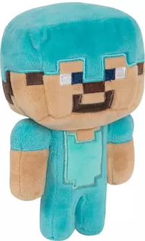 Мягкая игрушка Minecraft: Happy Explorer Diamond Steve (18 см)