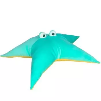 Мягкая игрушка-подушка Морская звезда бирюзовая (44 см)