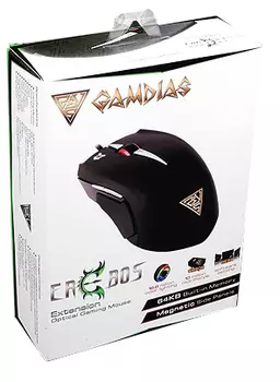 Мышь Gamdias Erebos Optical проводная оптическая игровая с подсветкой для PC