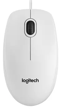Мышь Logitech B100 проводная оптическая для PC (белая)