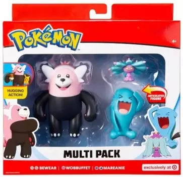 Набор фигурок Pokemon: Beware, Wobbuffet, Mareanie 3-Pack (3 шт.)