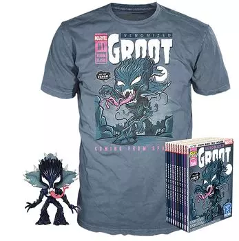 Набор Футболка + Фигурка Funko POP Tees: Marvel – Venomized Groot