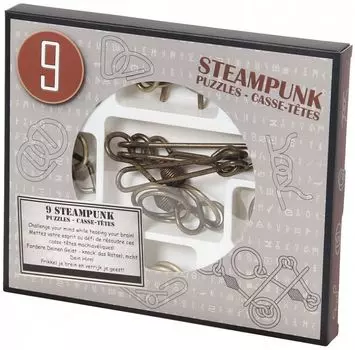 Набор головоломок Steampunk 9в1 (серый)
