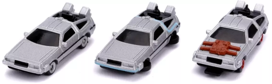 Набор машинок Hollywood Rides: Back to the Future (franchise) – Time Machine 1,65" (3 шт.)