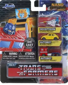 Набор машинок Hollywood Rides: Transformers – Starscream, Bumblebee, Optimus Prime (3 шт.)
