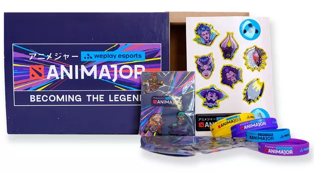 Набор значков Animajor Dota 2 (4-Pack) (в ассортименте)