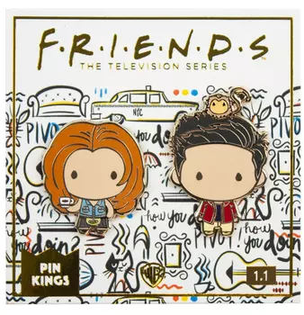 Набор значков Friends 1.1 Рейчел и Росс Pin Kings 2-Pack
