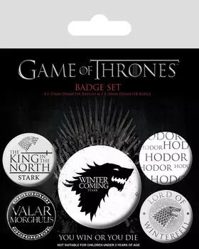Набор значков Game Of Thrones