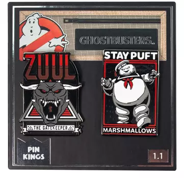 Набор значков Ghostbusters 1.1 Зуул и Стэй Пафт Pin Kings 2-Pack