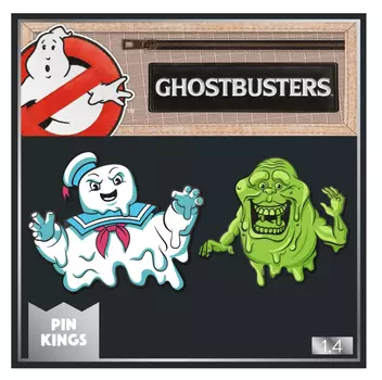 Набор значков Ghostbusters 1.4 Стэй Пафт и Лизун Pin Kings 2-Pack