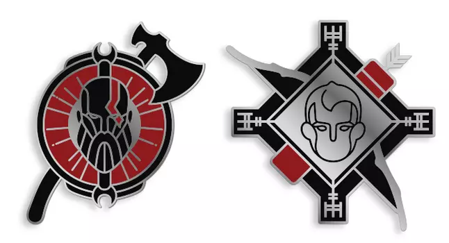 Набор значков God Of War 1.1 Pin Kings 2-Pack