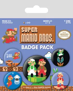 Набор значков Nintendo: Super Mario Bros.