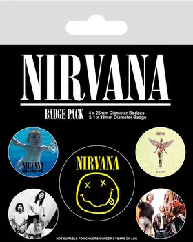 Набор значков Nirvana Iconic 5-Pack
