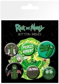 Набор значков Rick And Morty: Pickle Rick
