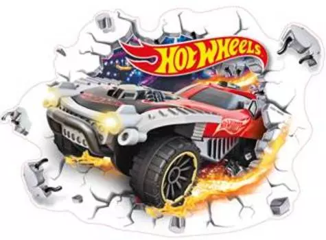 Наклейка интерьерная c 3D-эффектом Hot Wheels 2