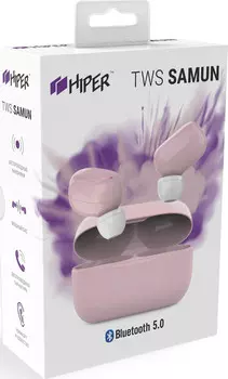 Наушники Hiper TWS SAMUN беспроводные (Pink)