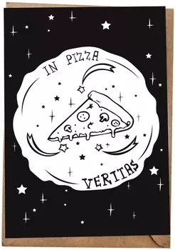 Открытка In Pizza Veritas