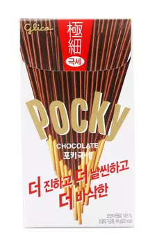 Печенье-палочки Pocky в классическом молочном шоколаде Супер-тонкие (44г)