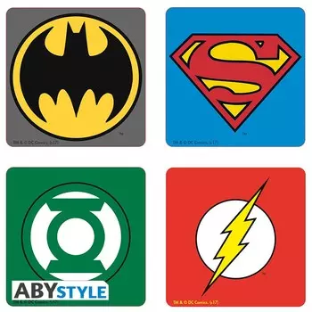 Подставки под напитки DC Comics: Emblem (4-Pack)