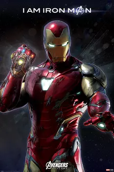 Постер Avengers Endgame: I Am Iron Man