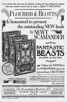 Постер Fantastic Beasts: The Crimes Of Grindelwald – Flourish And Blotts