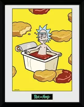 Постер в раме Rick And Morty: Rick In Sauce