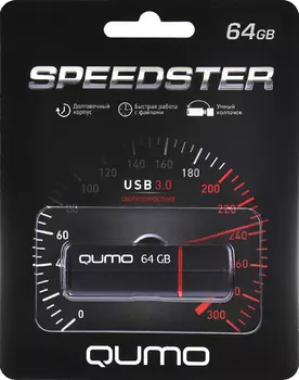 USB накопитель QUMO 64 ГБ Speedster 3.0 Black