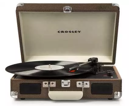 Виниловый проигрыватель Crosley Cruiser Deluxe Tweed c Bluetooth [CR8005D-TW]