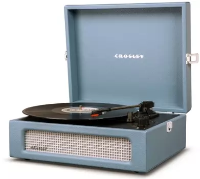 Виниловый проигрыватель Crosley Voyager Washed Blue [CR8017A-WB]