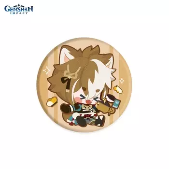 Значок Genshin Impact: Chibi Canine – Warrior Gorou Cloth Badge