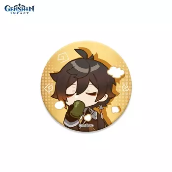 Значок Genshin Impact: Chibi Expressions – Zhongli Can Badge