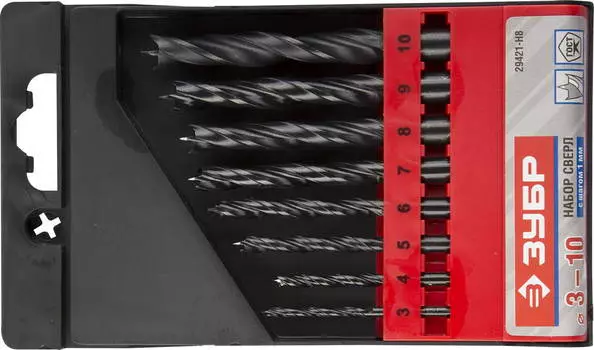 Набор сверл ЗУБР