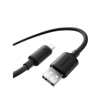 Кабель Baseus Foamed Silicone Fast Charging USB to Lightning (2.4A, 1m) (E0426900) Черный