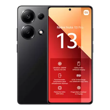 Смартфон Xiaomi Redmi Note 13 Pro 4G 12/512Gb Midnight Black (Черный) EU