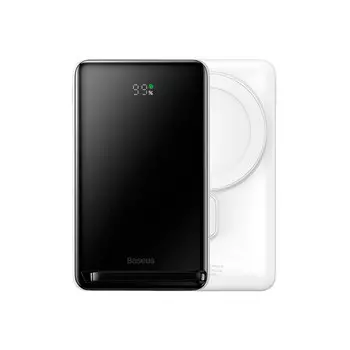 Внешний аккумулятор Baseus Magnetic Bracket Wireless 10000mAh 20W (PPCX000002) Белый