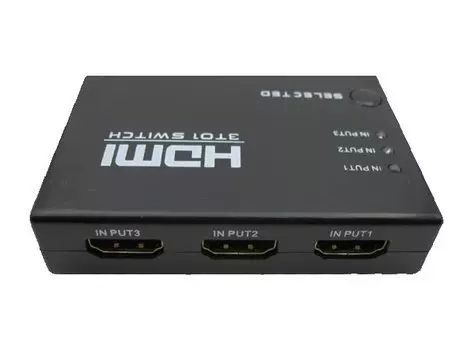 HDMI переходник switch 3 в 1 c пультом ДУ