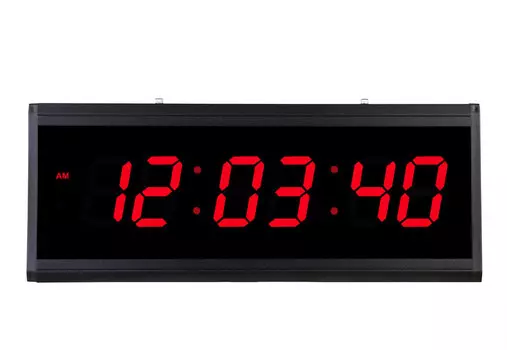 Настенные цифровые светодиодные часы (48*19*3.5 см)