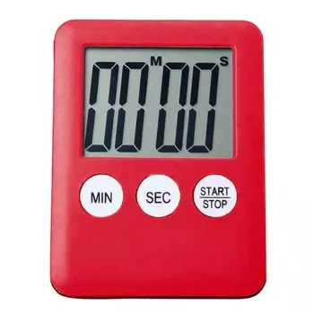 Таймер кухонный электронный с магнитом на холодильник (Красный)