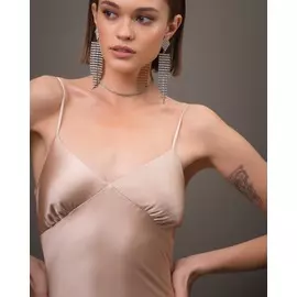 Комбинация миди бежево-розового цвета