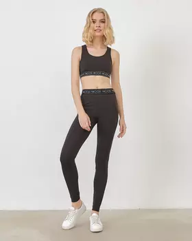 Кроп-топ с резинкой 2MOOD черный