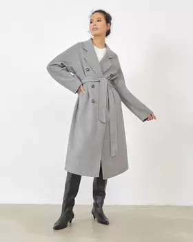 Пальто - халат цвета графит