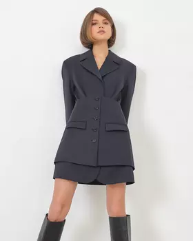 Платье-жакет с баской