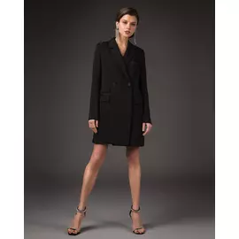 Платье-жакет смокинг черного цвета