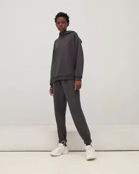 Толстовка с капюшоном цвета графит