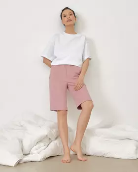 Трикотажные шорты розового цвета