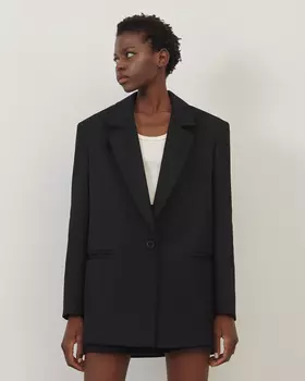 Жакет оверсайз черного цвета